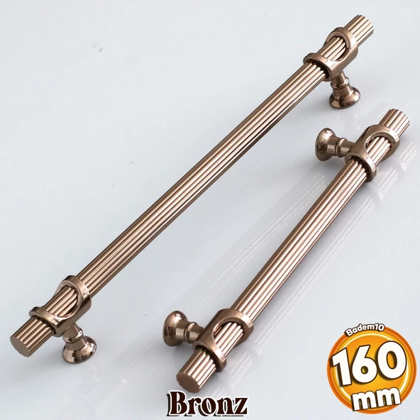 Arsin Bronz Metal Kulp 160 mm-16 cm Mobilya Dolap Çekmece Kapak Mutfak Dolabı Kulpları Kulbu Kulpu ürün görseli 1