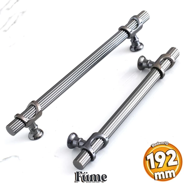 Arsin Füme Metal Kulp 192 mm-19.2 cm Mobilya Mutfak Dolap Kapak Çekmece Dolabı Kulpları Kulbu Kulpu ürün görseli 1