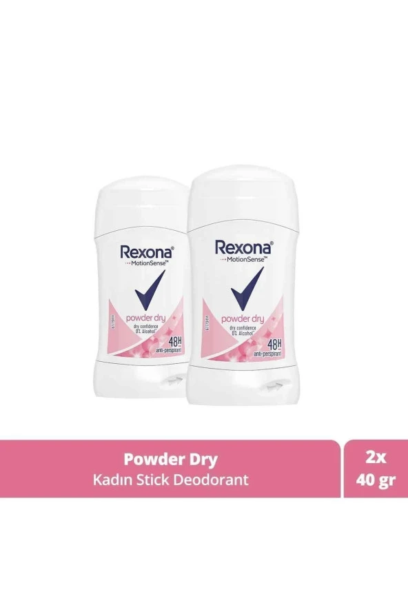 Motion Sense Kadın Stick Deodorant Powder Dry 48 Saat Koruma 40 g x 2 Adet ürün görseli 1