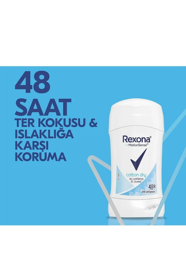 Motion Sense Kadın Stick Deodorant Cotton Dry 48 Saat Koruma 40 g X 2 Adet ürün görseli 1