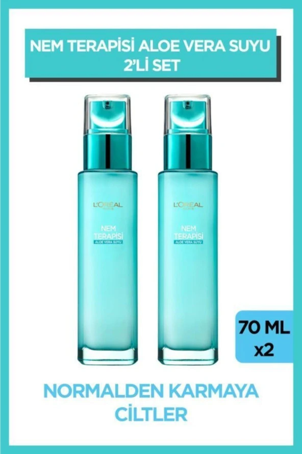 Nem Terapisi Aloe Vera Suyu Normalden Karmaya Ciltler Için Su Bazlı Günlük Bakım Nemlendirici Krem 2 ürün görseli 1