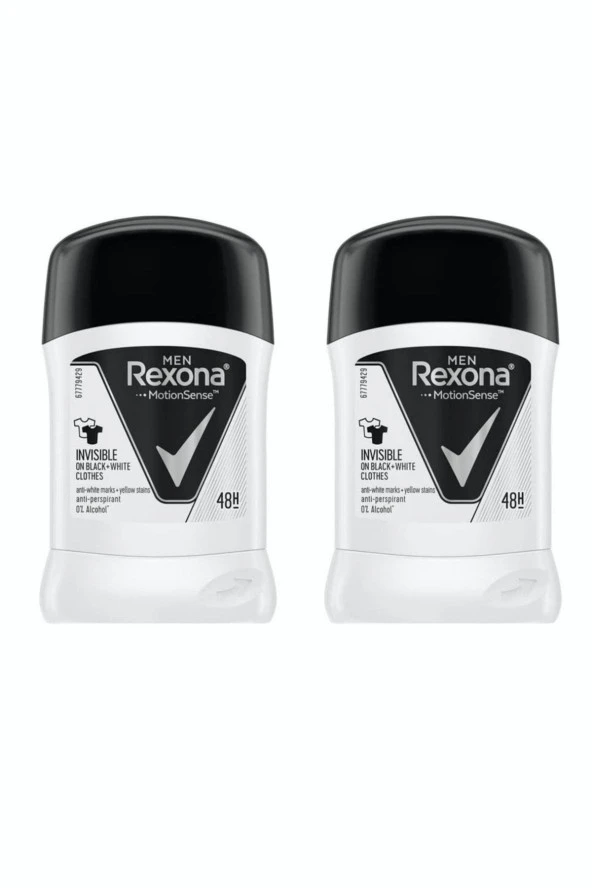 Erkek Deodorant Stick Invisible Black & White 40 gr * 2 Adet ürün görseli 1