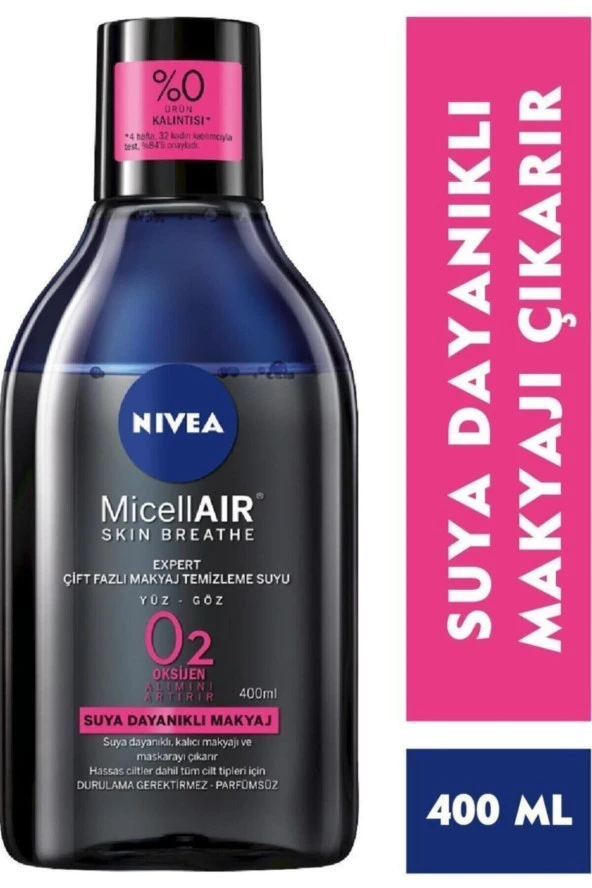 Micellar Expert Çift Fazlı Suya Dayanıklı Makyaj Temizleme Suyu 400 ml ürün görseli 1