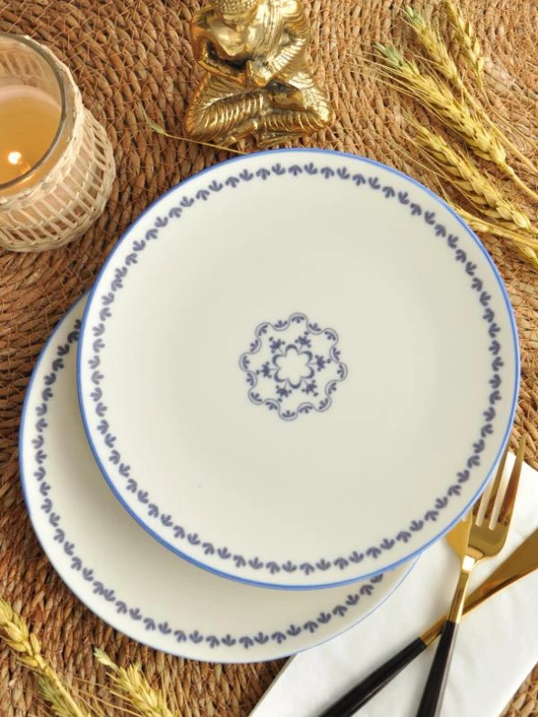 Sipahi Itır 6 li Porselen Pasta Tabağı 19 cm ürün görseli 1