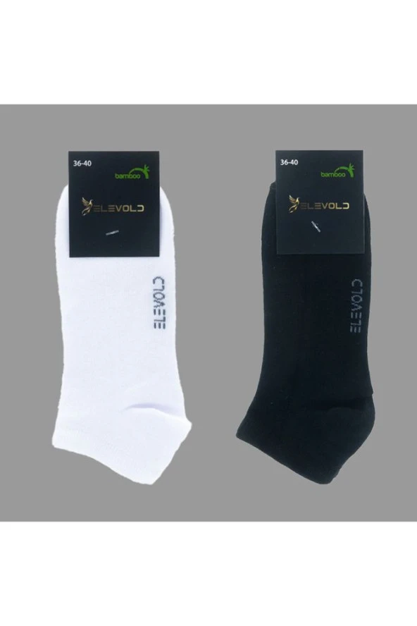 Premium 10 Çift Bambu Kadın Sıkmaz İz Bırakmaz Lastikli Patik Çorap (5 Siyah + 5 Beyaz) ürün görseli 1