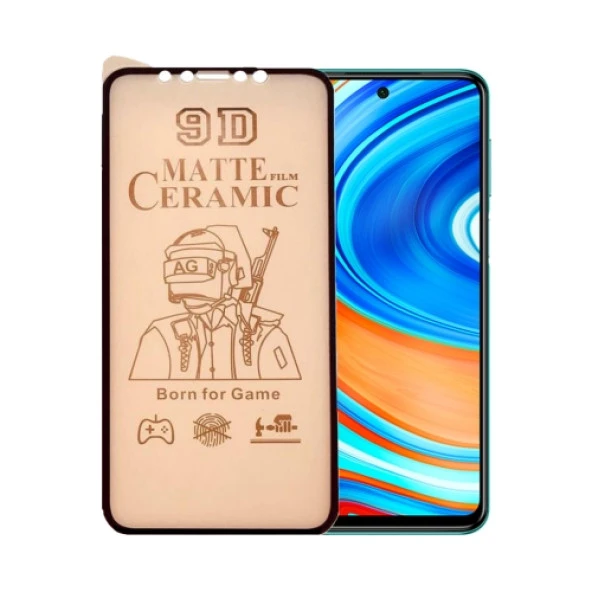 Xiaomi Redmi Note 9 Pro Uyumlu Ekran Koruyucu 9D Mat Seramik Nano ürün görseli 1
