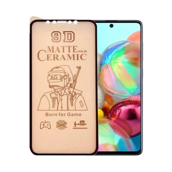 Samsung Galaxy A71 Uyumlu Ekran Koruyucu 9D Mat Seramik Nano Tam Kaplayan ürün görseli 1