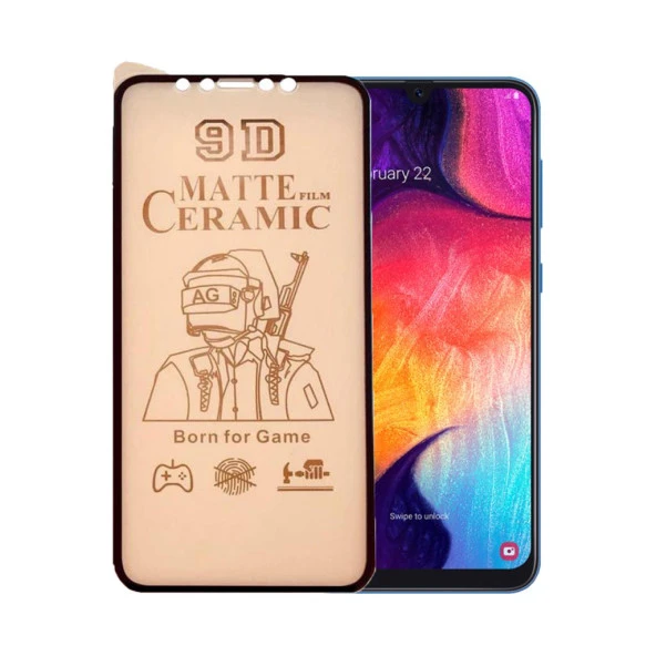 Samsung Galaxy A50 Uyumlu Ekran Koruyucu 9D Mat Nano Kırılmaz Cam ürün görseli 1