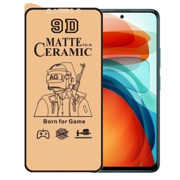 Poco X3 GT Uyumlu Ekran Koruyucu 9D Mat Seramik Nano Full Kavisli ürün görseli 1