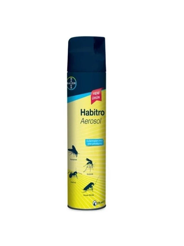 Bayer Habitro Aerosol Sivrisinek Karasinek Haşereye Karşı Etkili Böcek Ilacı Sprey 275 ml ürün görseli 1