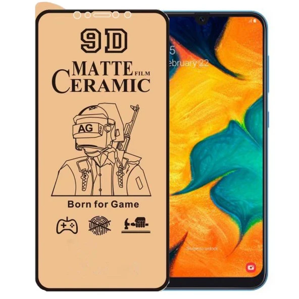 Samsung  A30 Ekran Koruyucu 9D Mat Seramik Nano Tam Kaplayan ürün görseli 1