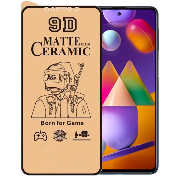 Samsung M31S Ekran Koruyucu 9D Mat Seramik Nano Kırılmaz Cam ürün görseli 1