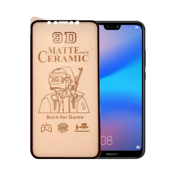 Huawei P20 Lite Ekran Koruyucu 9D Mat Seramik Nano Tam Kaplayan ürün görseli 1