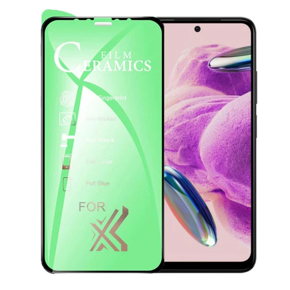 Xiaomi Redmi Note 12S Uyumlu Ekran Koruyucu 9D Seramik Nano Tam Kaplayan Kavisli ürün görseli 1