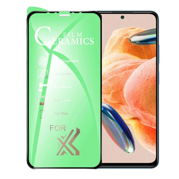 Xiaomi Redmi Note 12 Pro Uyumlu Ekran Koruyucu 9D Seramik Nano Tam Kaplayan Kavisli ürün görseli 1
