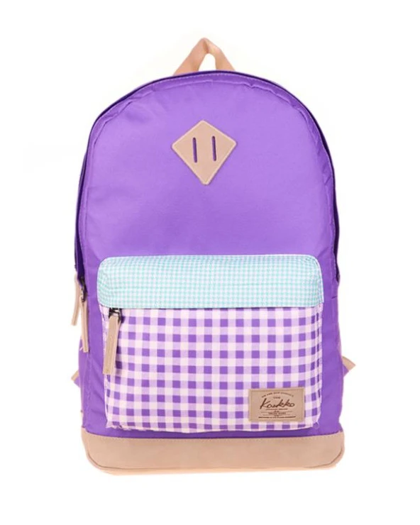 Kaukko Wichlight Sırt Çantası Plaid Lila K1646 ürün görseli 1