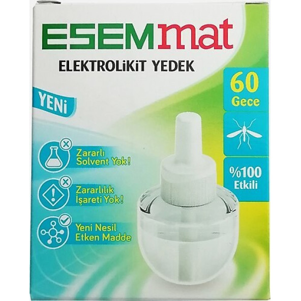 ESEMMAT ELEKTROLİKİT YEDEK 60 GECE 45GR - Resim 2