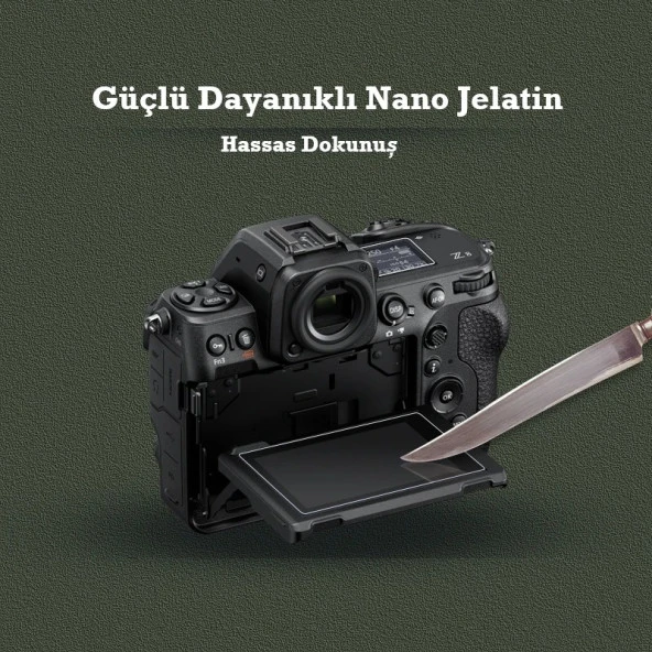 Canon EOS 4000D (Rebel T100) Uyumlu 3 Adet Fotograf Makinesi Için Lcd Ekran Koruyucu Nano Jelatin ürün görseli 1