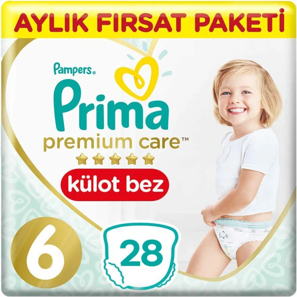 Prima Premium Care Bebek Külot Bezi 6 Beden 28 Adet ürün görseli 1