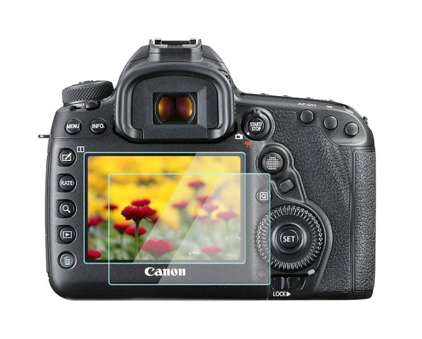 Tfy Store Canon EOS 5D Mark III Uyumlu 3 Adet Fotograf Makinesi Için Lcd Ekran Koruyucu Nano Jelatin ürün görseli 1