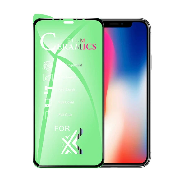 iPhone X Uyumlu Ekran Koruyucu 9D Seramik Nano Tam Kaplayan Kavisli ürün görseli 1