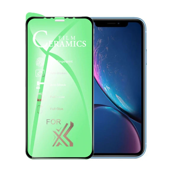 iPhone XR Uyumlu Ekran Koruyucu 9D Seramik Nano Tam Kaplayan Kavisli ürün görseli 1