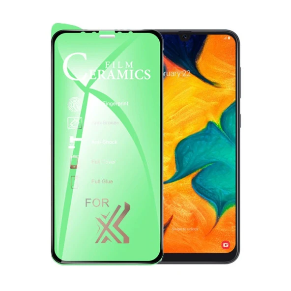 Samsung Galaxy A30S Uyumlu Ekran Koruyucu 9D Seramik Nano Tam Kaplayan Kavisli ürün görseli 1