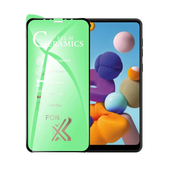 Samsung Galaxy A21 Uyumlu Ekran Koruyucu 9D Seramik Nano Tam Kaplayan Kavisli ürün görseli 1
