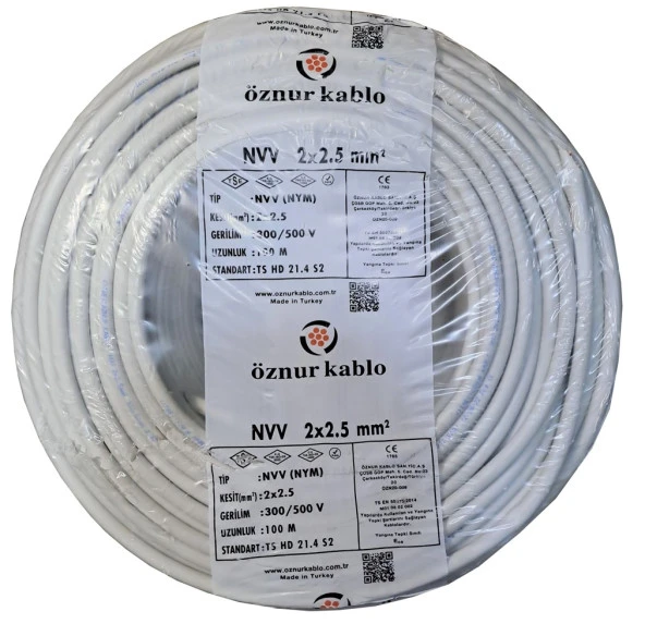 Öznur Nym Kablo 3 X 2,5 Mm 1 Metre ürün görseli 1