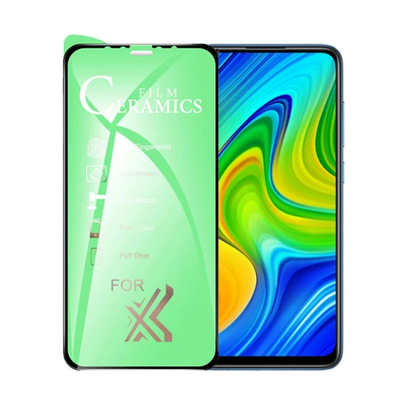 Xiaomi Redmi Note 9 Uyumlu Ekran Koruyucu 9D Seramik Nano Tam Kaplayan Kırılmaz Cam ürün görseli 1