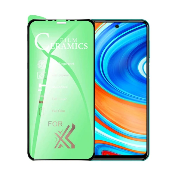 Xiaomi Redmi Note 9 Pro Uyumlu Ekran Koruyucu 9D Seramik Nano Kırılmaz Cam Tam Kaplar 9018000001762 ürün görseli 1