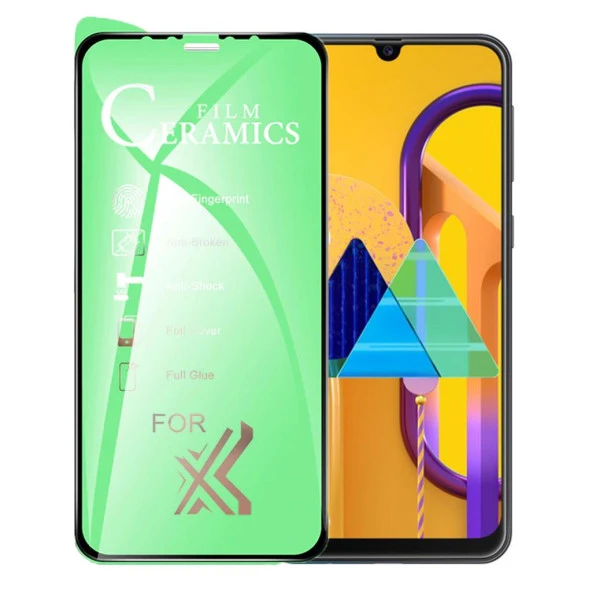 Samsung Galaxy M30S Uyumlu Ekran Koruyucu 9D Seramik Nano Tam Kaplayan Kavisli ürün görseli 1
