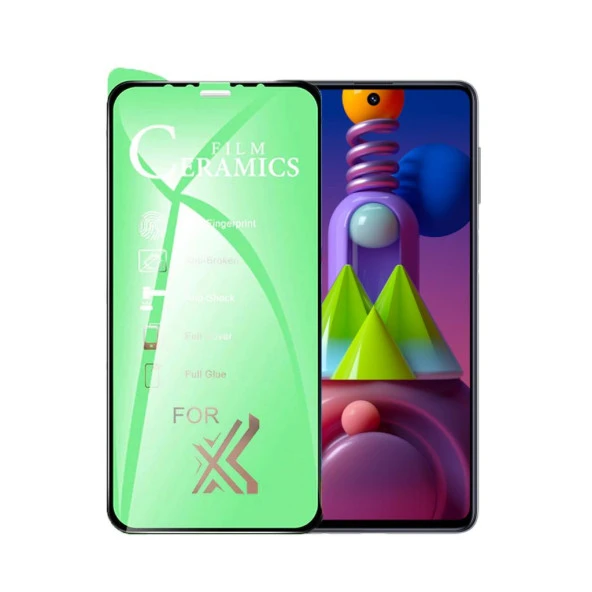 Samsung Galaxy M51 Uyumlu Ekran Koruyucu 9D Seramik Nano Tam Kaplayan Kavisli ürün görseli 1