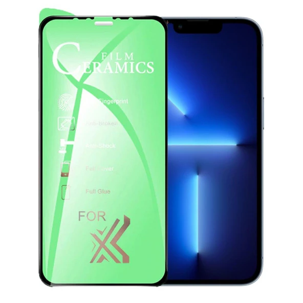 iPhone 13 Pro Max Uyumlu Ekran Koruyucu 9D Seramik Nano Tam Kaplayan ürün görseli 1