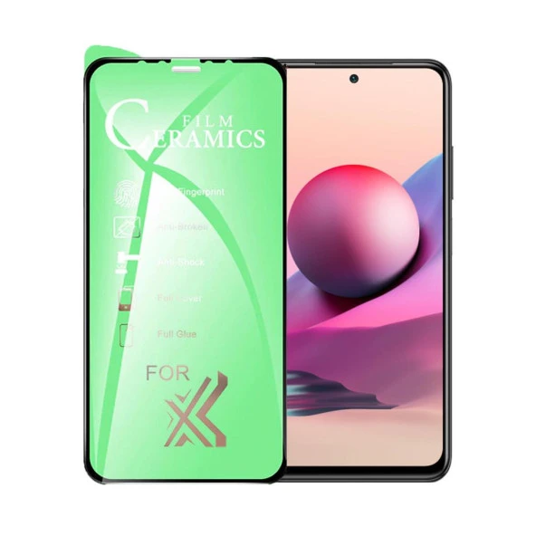 Xiaomi Redmi Note 10S Uyumlu Ekran Koruyucu 9D Seramik Nano Kırılmaz Cam ürün görseli 1
