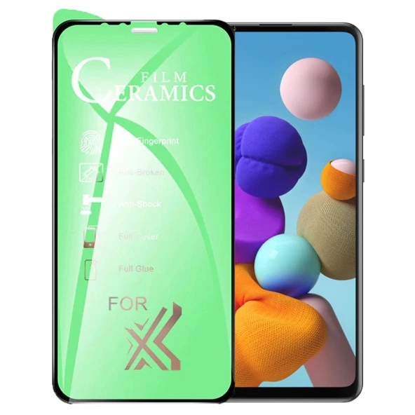 Samsung Galaxy A21S Uyumlu Ekran Koruyucu 9D Seramik Nano Tam Kaplayan Kavisli ürün görseli 1