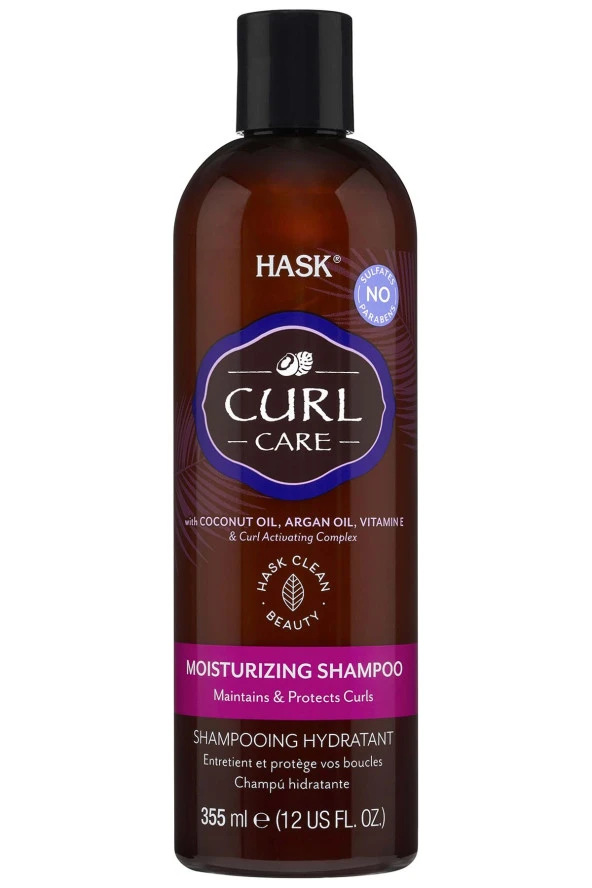 Hask Bukleli Saçlar İçin Dolaşıklık Önleyici Saç Kremi 355ML ürün görseli 1