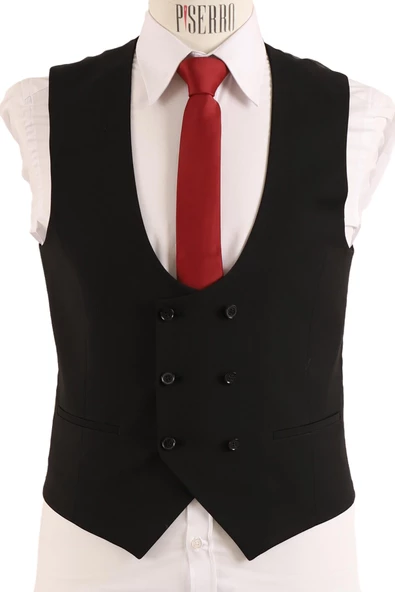 Yelekli Takım Elbise Slim Fit - Resim 6
