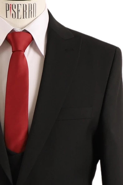 Yelekli Takım Elbise Slim Fit - Resim 5