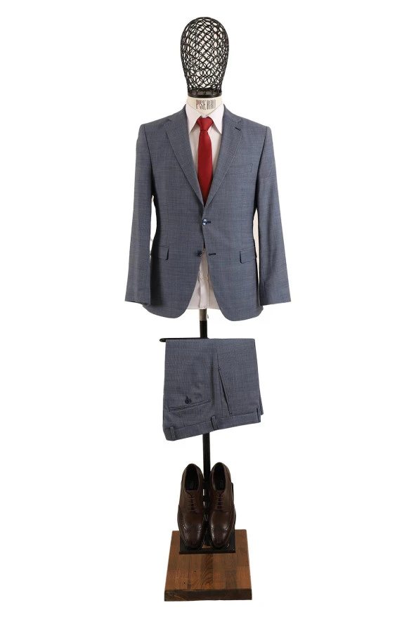 Slim Fit Takım Elbise - Resim 2