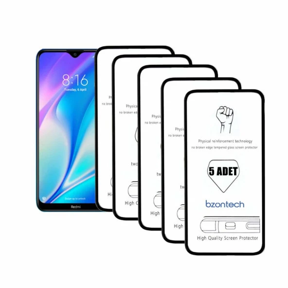 Bzontech P Smart S ile Uyumlu Ekran Koruyucu Tam Kaplayan 5li Set ürün görseli 1