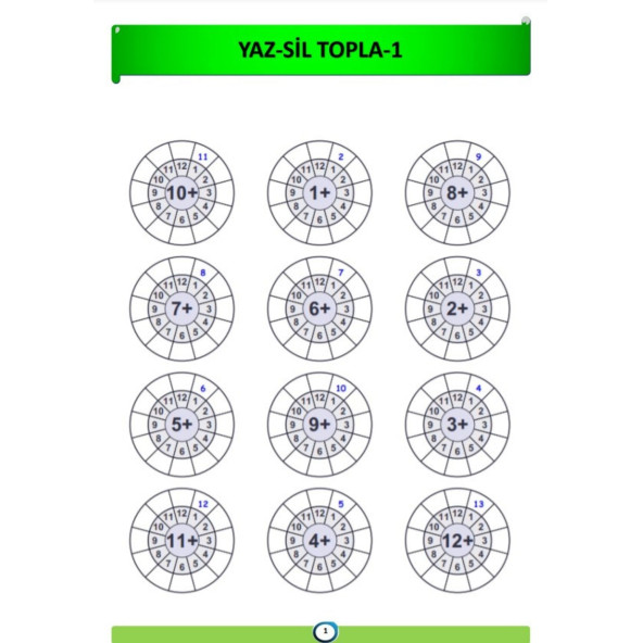 Çocuklara Dört İşlem YAZ-SİL Kitabı - Resim 2