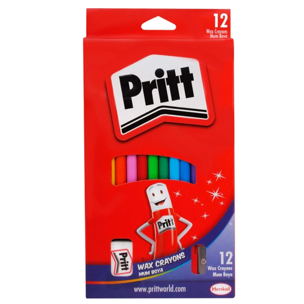 Pritt Mum Pastel Boya Crayon Karton Kutu Silinebilir 12 Renk 1433960 ürün görseli 1