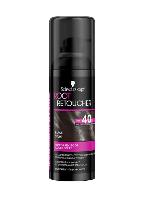 Schwarzkopf Saç Kapatıcı Root Retoucher Siyah 120 Ml ürün görseli 1