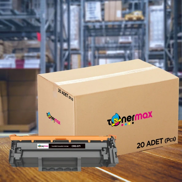 Canon CRG-071 Muadil Toner - Çipli 20'li Avantaj Paket 1 Koli / Canon I-Sensys LBP121dn / LBP122dw / MF271dn / MF272dw / MF273dw / MF274dw / MF275dw ürün görseli 1