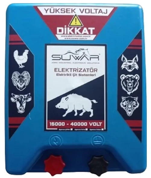Elektrikli Çit Makinası Domuz Inek Koyun Keçi Yaban Kovucu ürün görseli 1