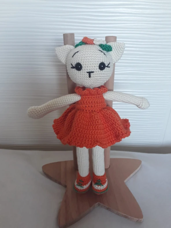 Kokoş Kedicik Amigurumi Organik Oyuncak ürün görseli 1