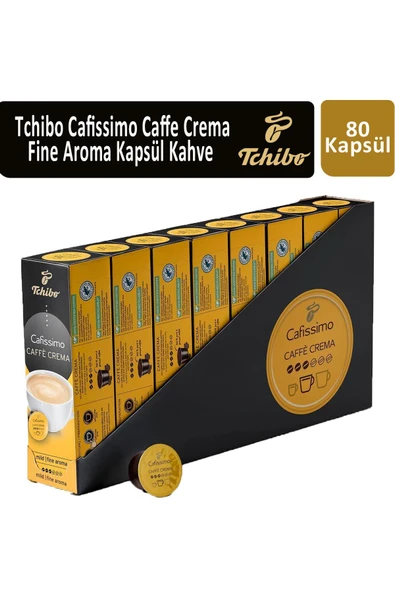 Tchibo Cafissimo Caffe Crema Fine Aroma Kapsül Kahve x 8 Adet ürün görseli 1