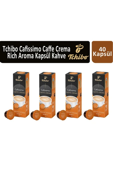 Tchibo Cafissimo Caffe Crema Rich Aroma Kapsül Kahve x 4 Adet ürün görseli 1