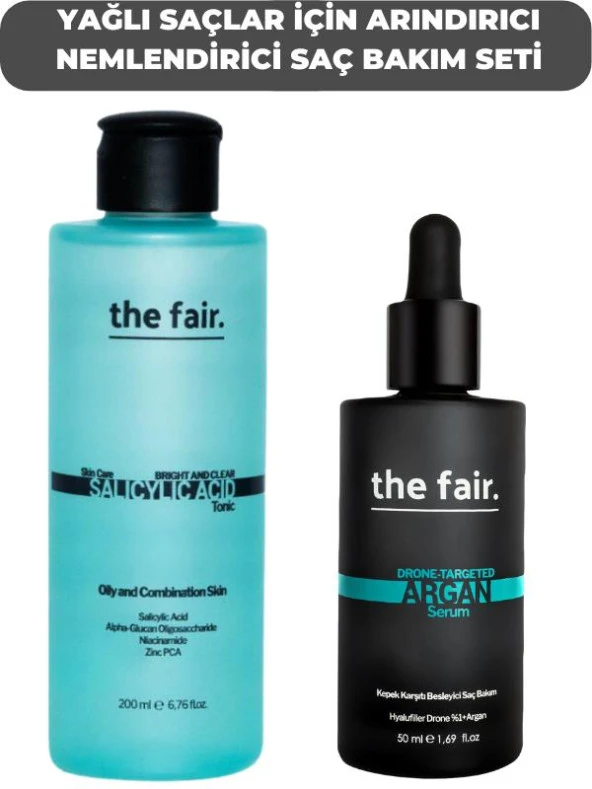 the fair. Yağlı Saçlar için Arındırıcı Nemlendirici Saç Bakım Seti ürün görseli 1